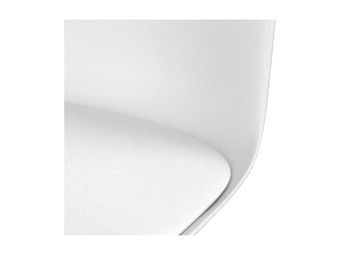 Sedia da ufficio bianca su rotelle - Skandi