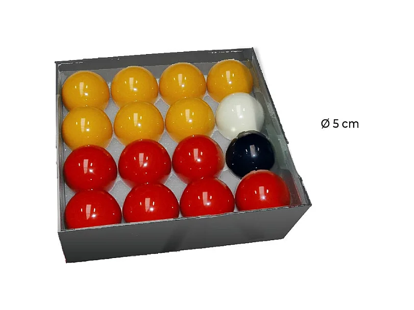 Confezione di palle da biliardo in resina - Pool