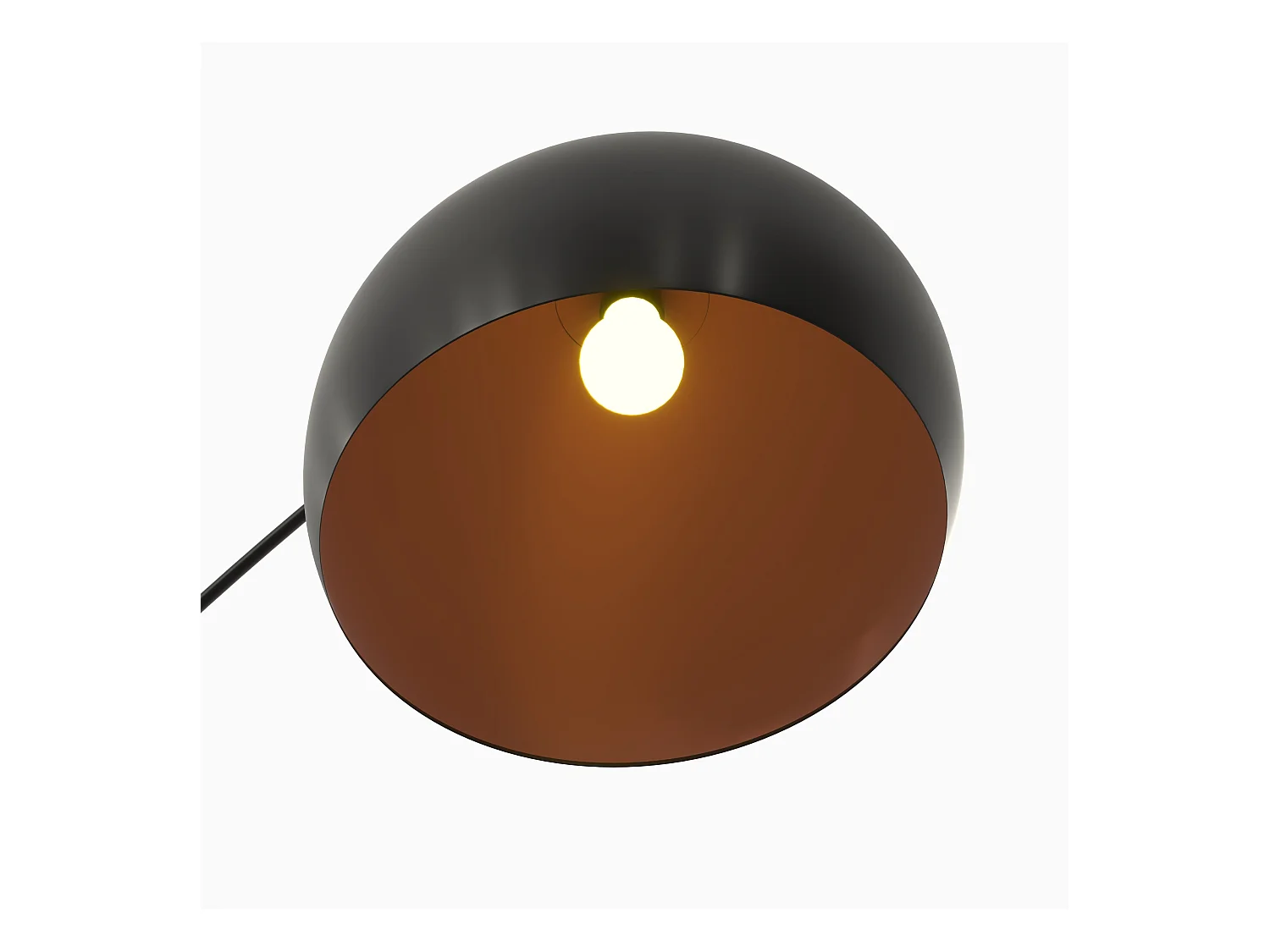 Lampadaire en métal noir - Dinard