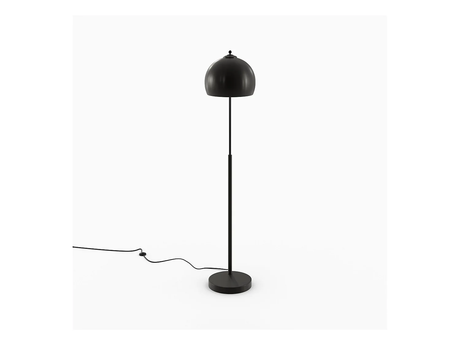 Lampadaire en métal noir - Dinard