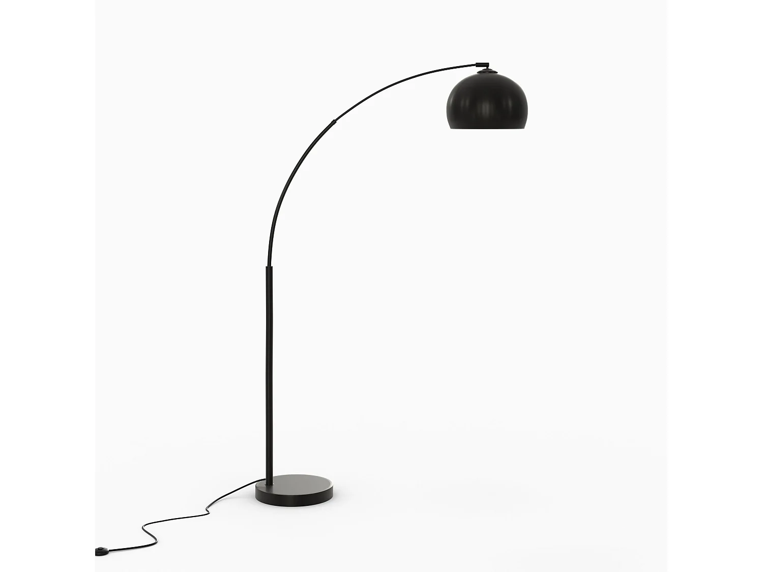 Lampada da terra in metallo nero - Dinard