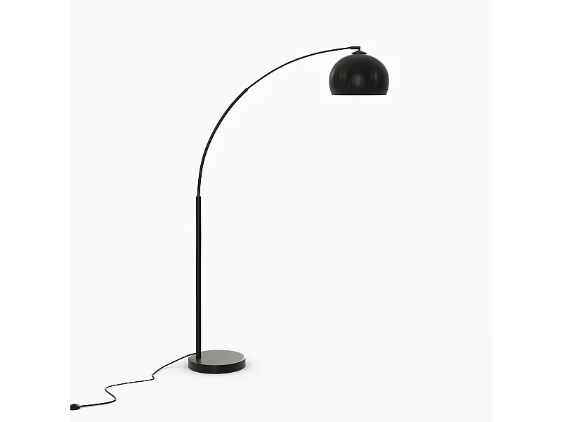 Lámpara de pie en metal negro - Dinard