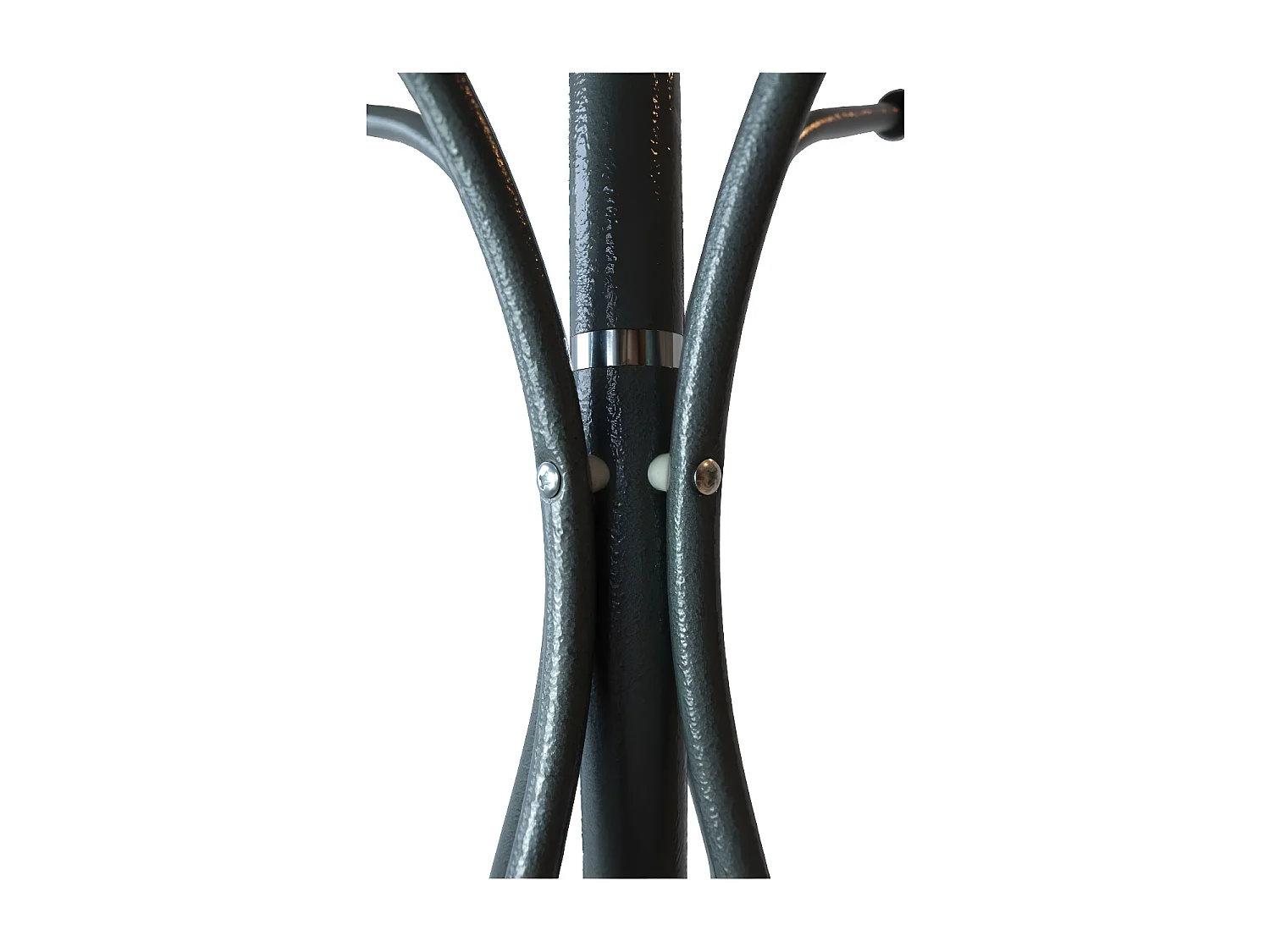 MARLIE - Garderobenständer mit Fuß im Glamour-Stil - 53x53x180 - 2 Ebenen