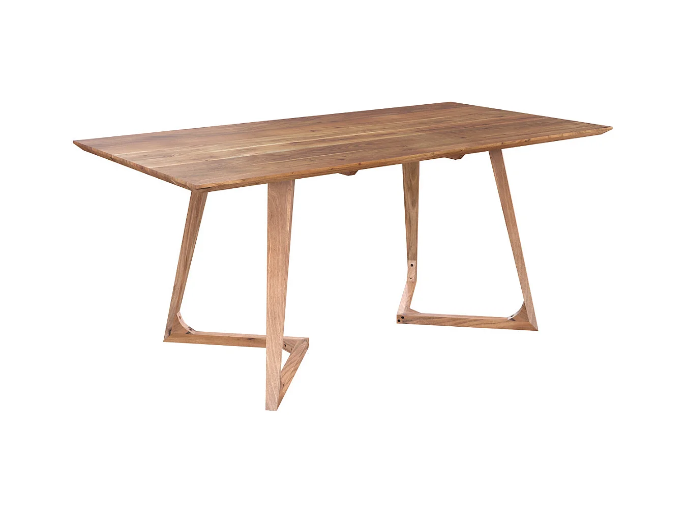 Table rectangulaire 6 personnes en bois d'acacia 175 cm - Pita