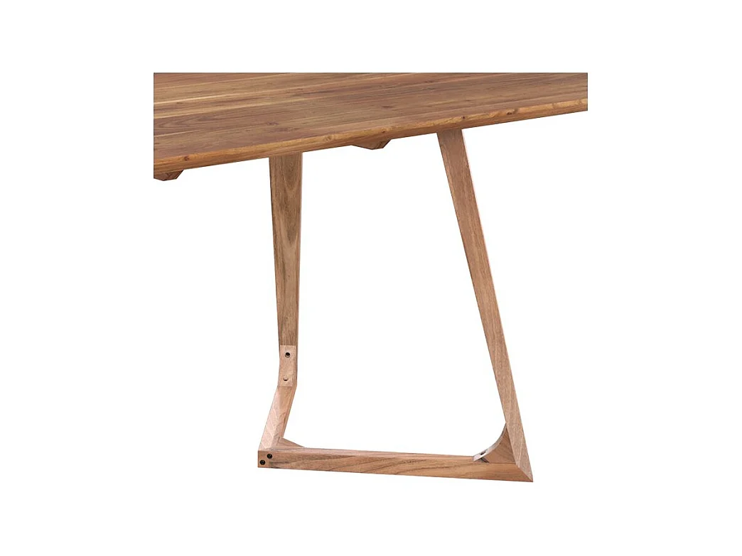 Table rectangulaire 6 personnes en bois d'acacia 175 cm - Pita