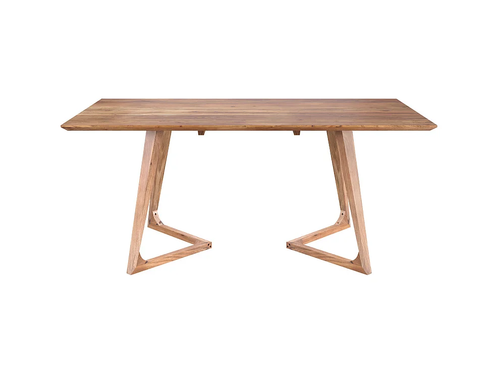 Table rectangulaire 6 personnes en bois d'acacia 175 cm - Pita