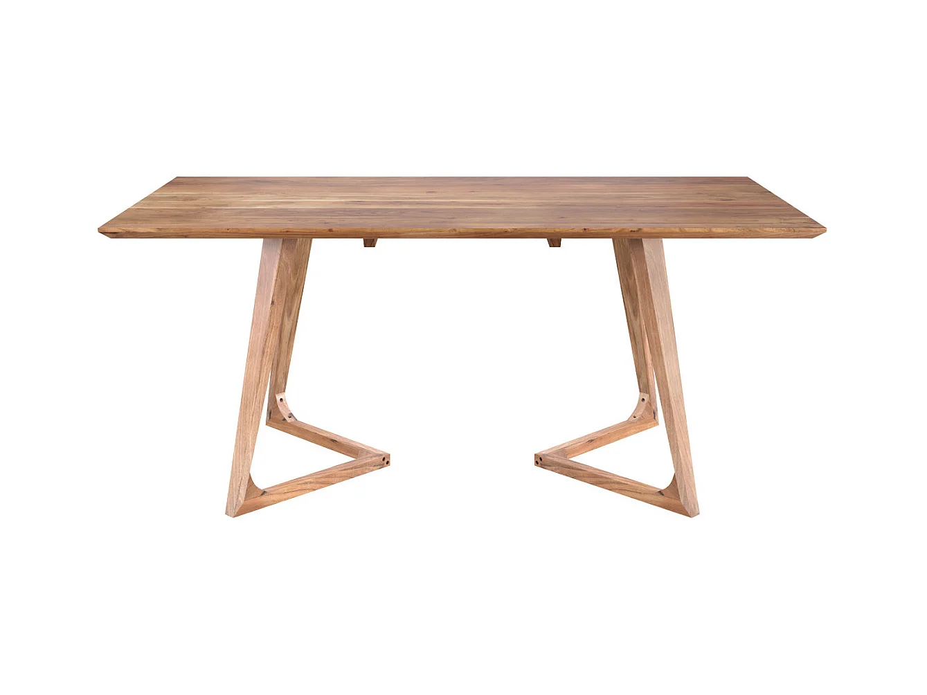 Table rectangulaire 6 personnes en bois d'acacia 175 cm - Pita