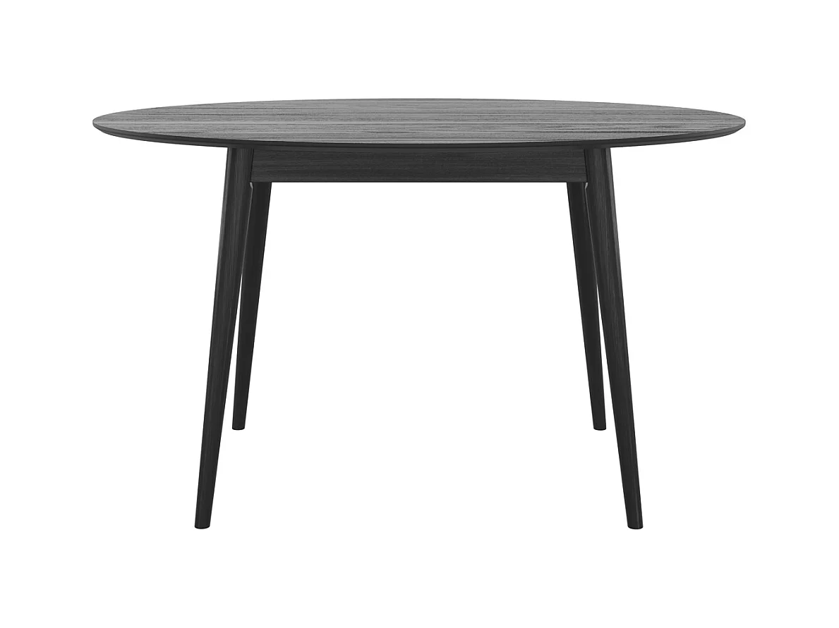 Mesa ovalada para 4 personas en madera negra 130 cm - Eddy