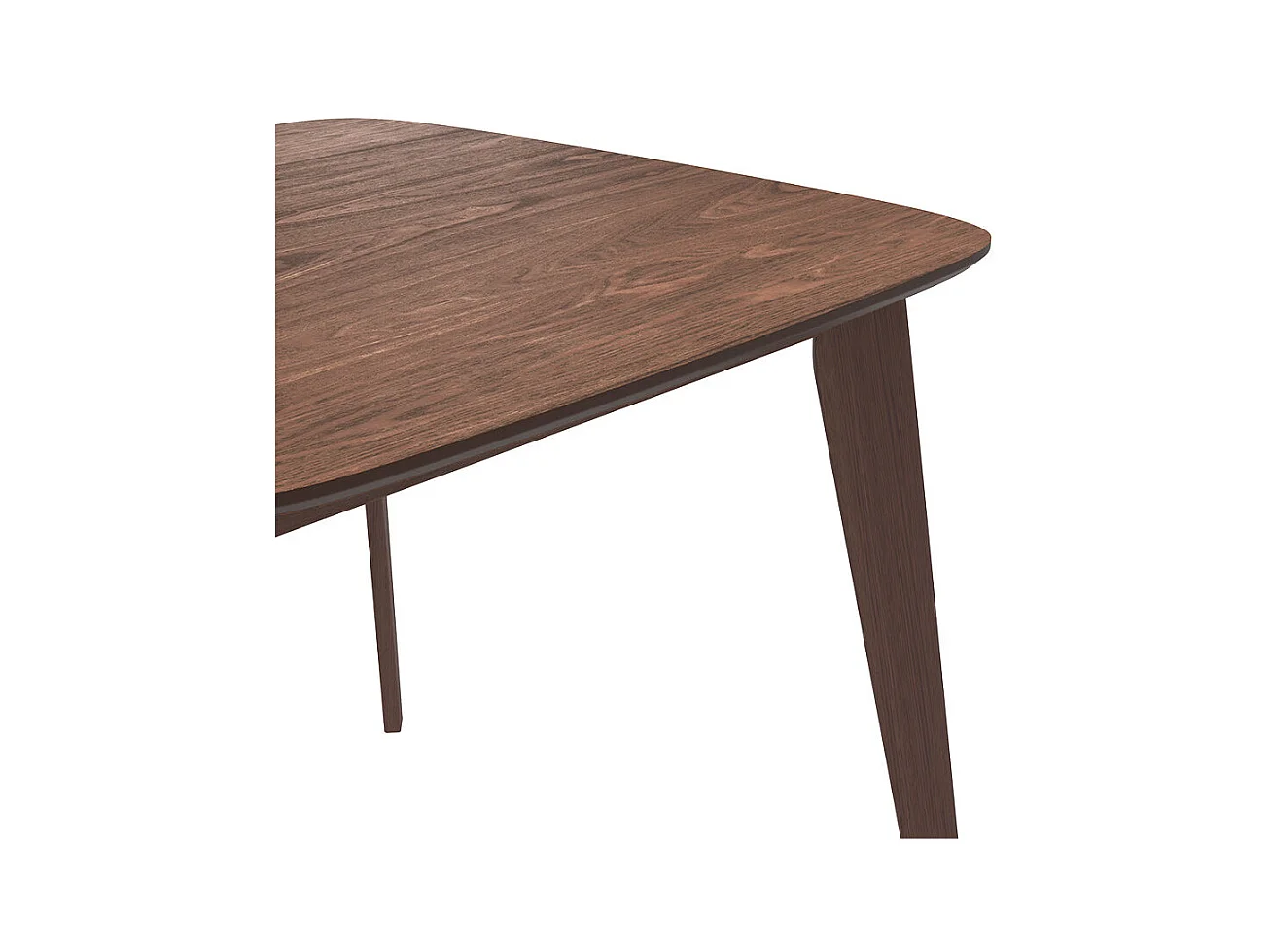 Tavolo quadrato in legno scuro per 4 persone 90 cm - Julio