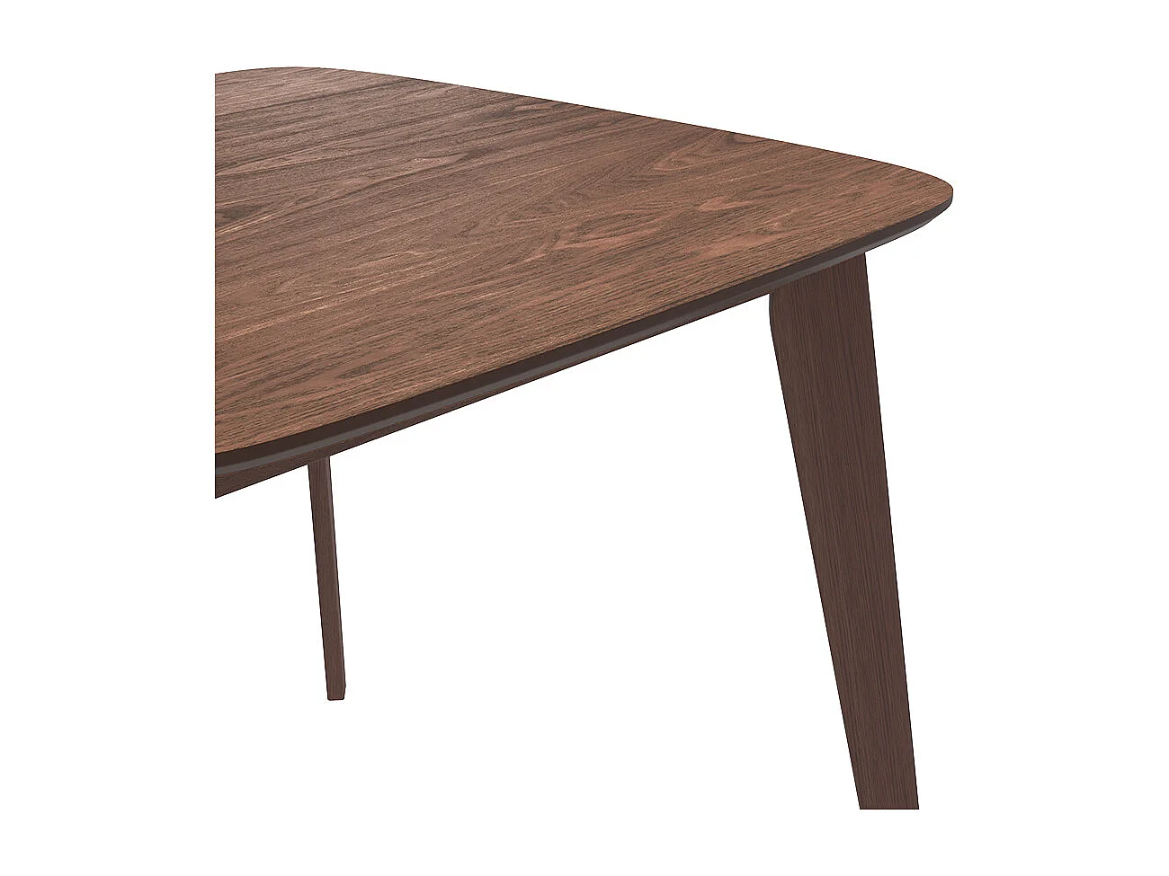 Tavolo quadrato in legno scuro per 4 persone 90 cm - Julio