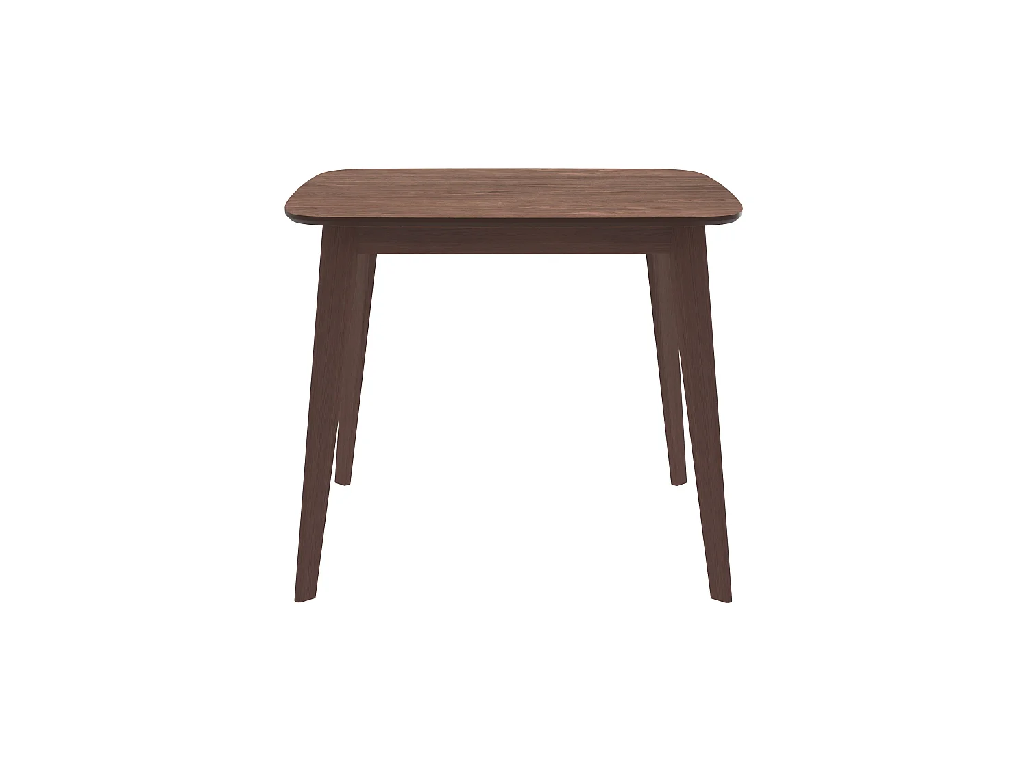 Tavolo quadrato per 4 persone in legno scuro finitura noce 90 cm - Julio
