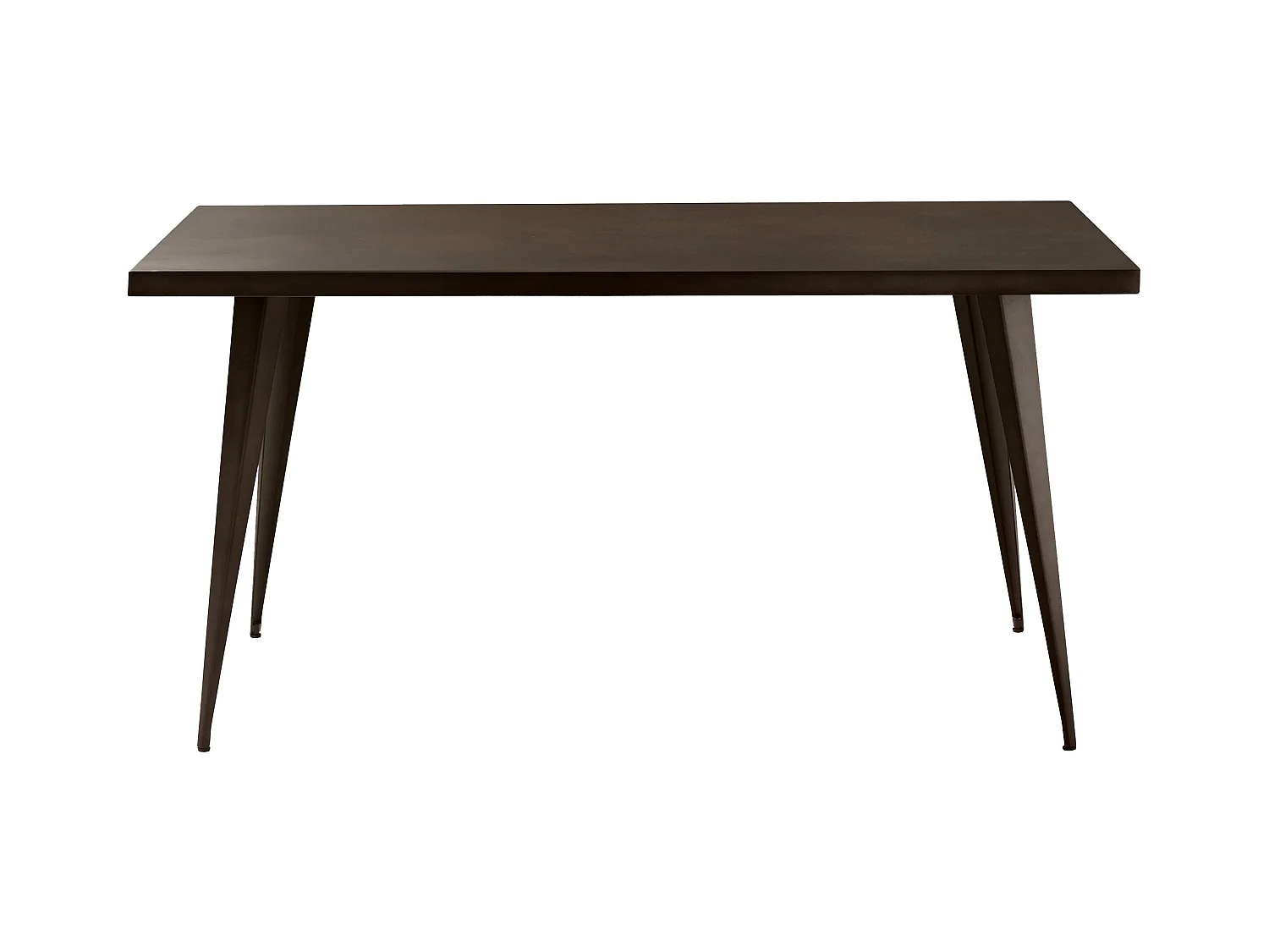 Tavolo rettangolare per 6 persone in metallo grigio 150 cm - Indus