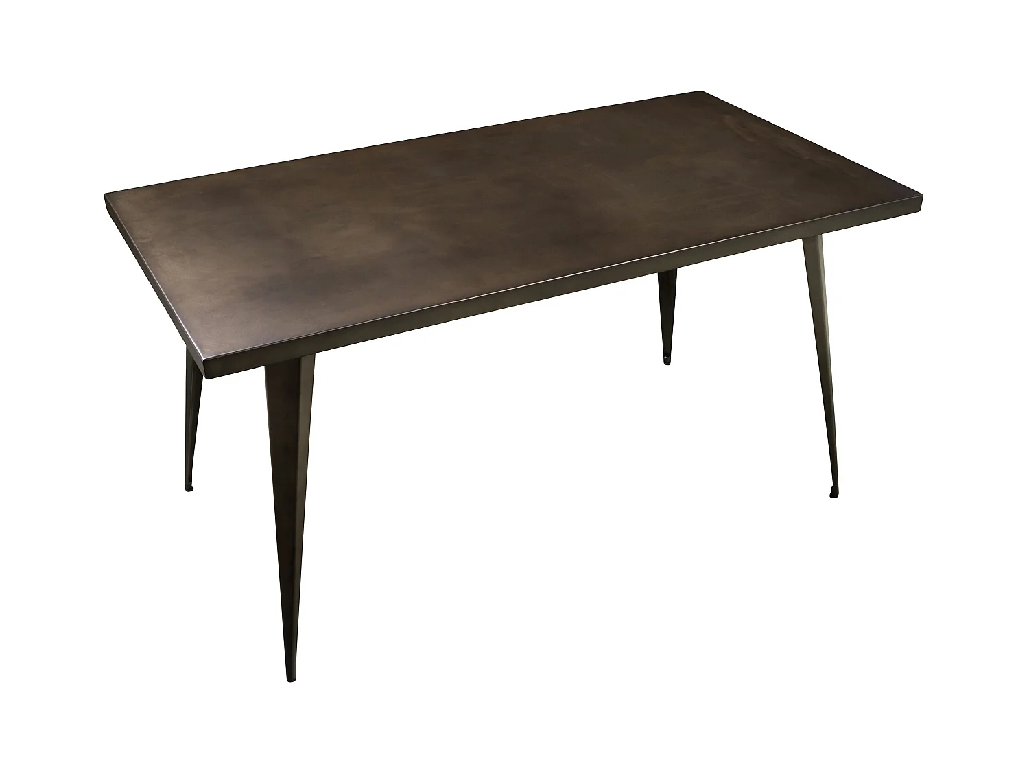 Tavolo rettangolare per 6 persone in metallo grigio 150 cm - Indus