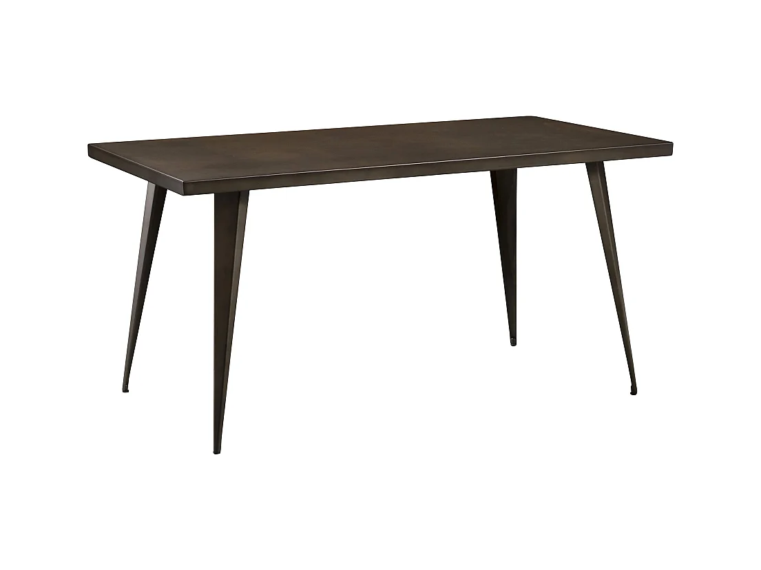 Tavolo rettangolare per 6 persone in metallo grigio 150 cm - Indus