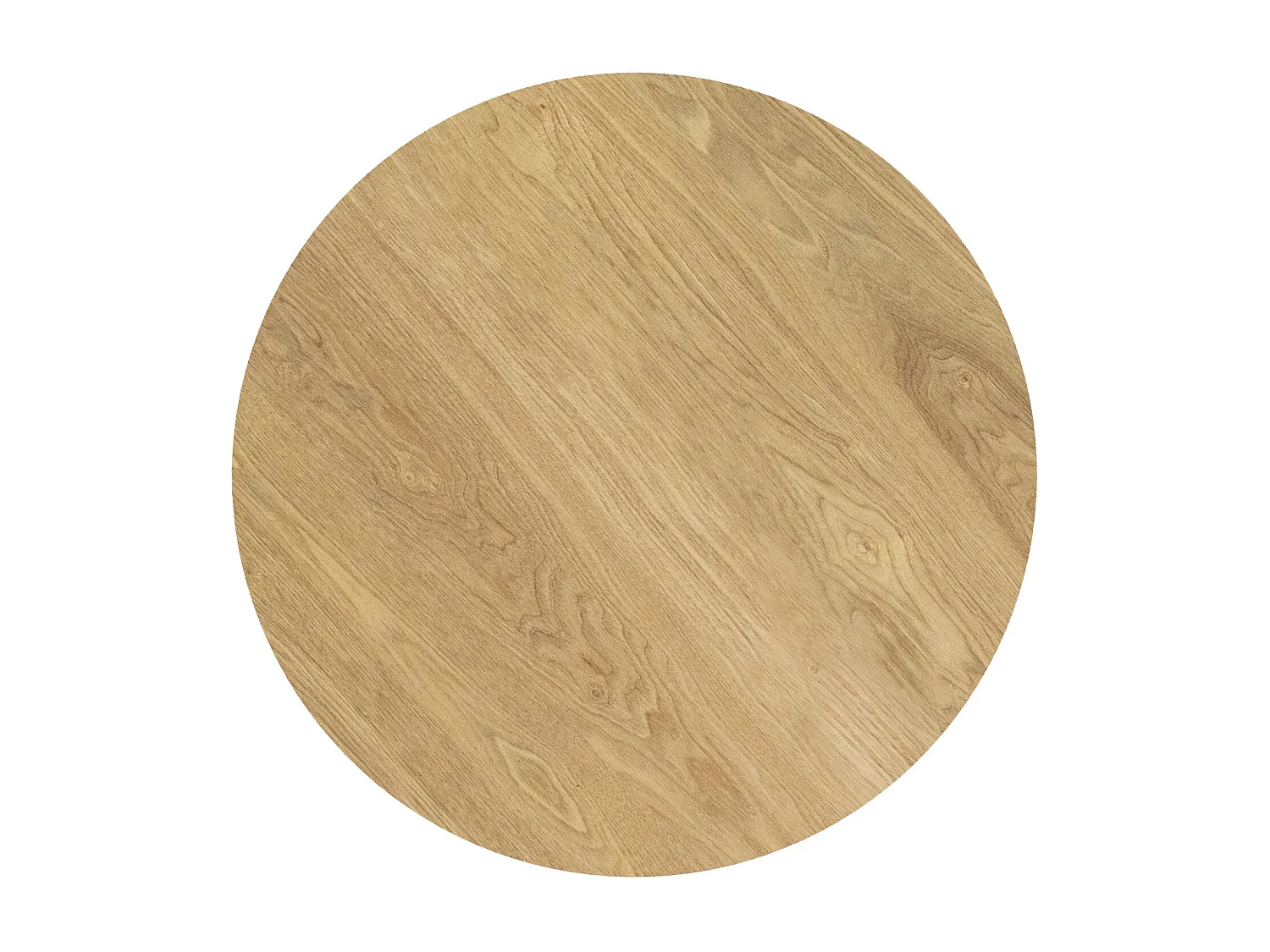 Mesa de comedor redonda de madera clara, 4 personas - Liwa