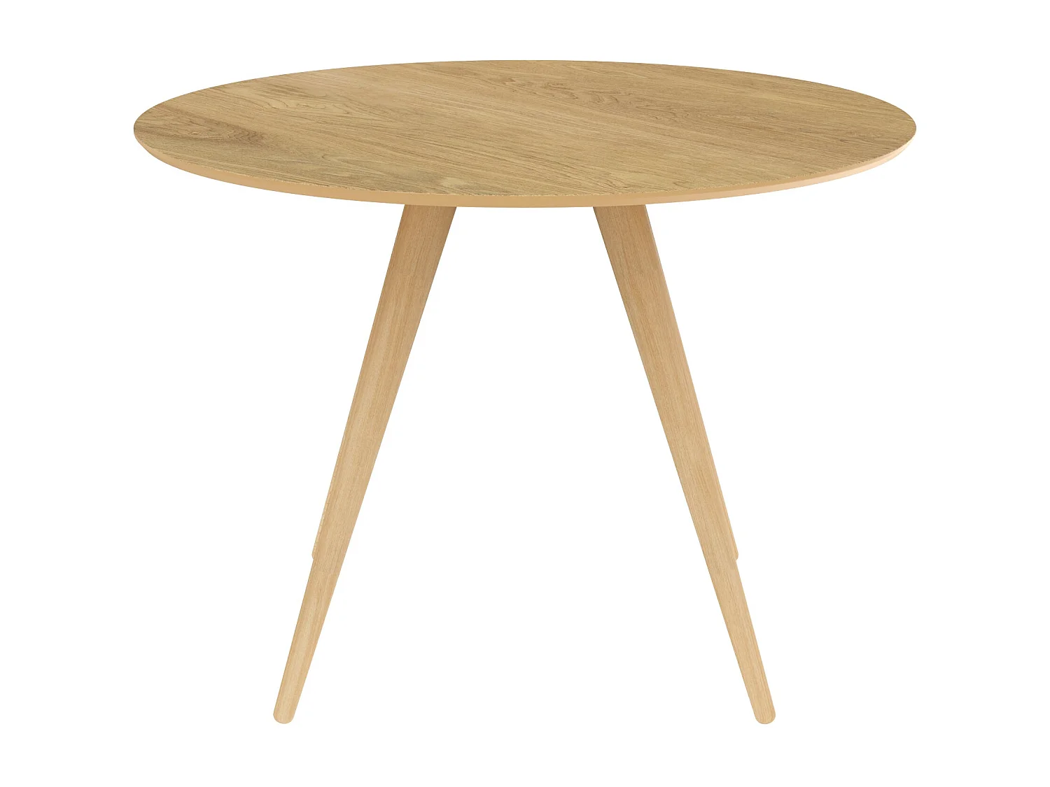Table ronde 4 personnes en bois clair naturel D105 cm - Liwa