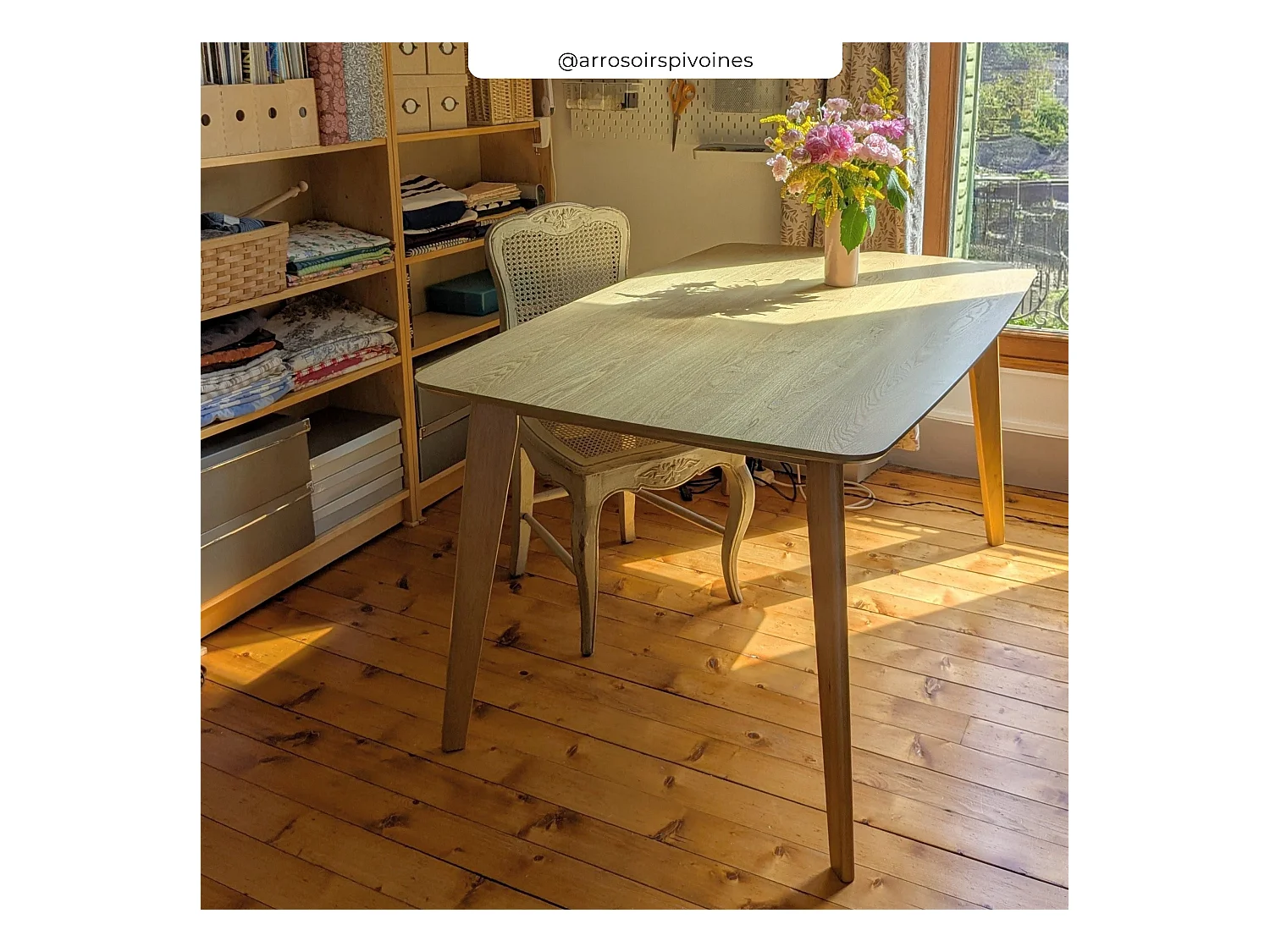 Table rectangulaire 6 personnes en bois clair 150 cm - Oman