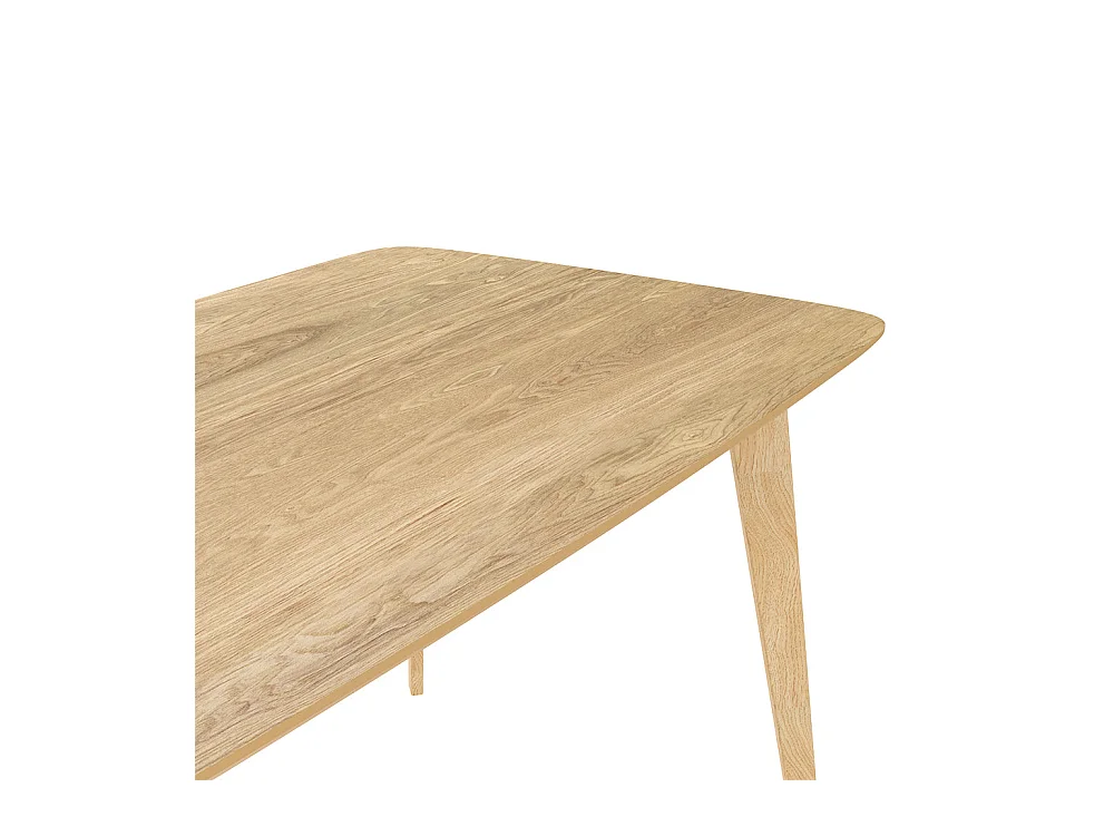 Table rectangulaire 6 personnes en bois clair 150 cm - Oman