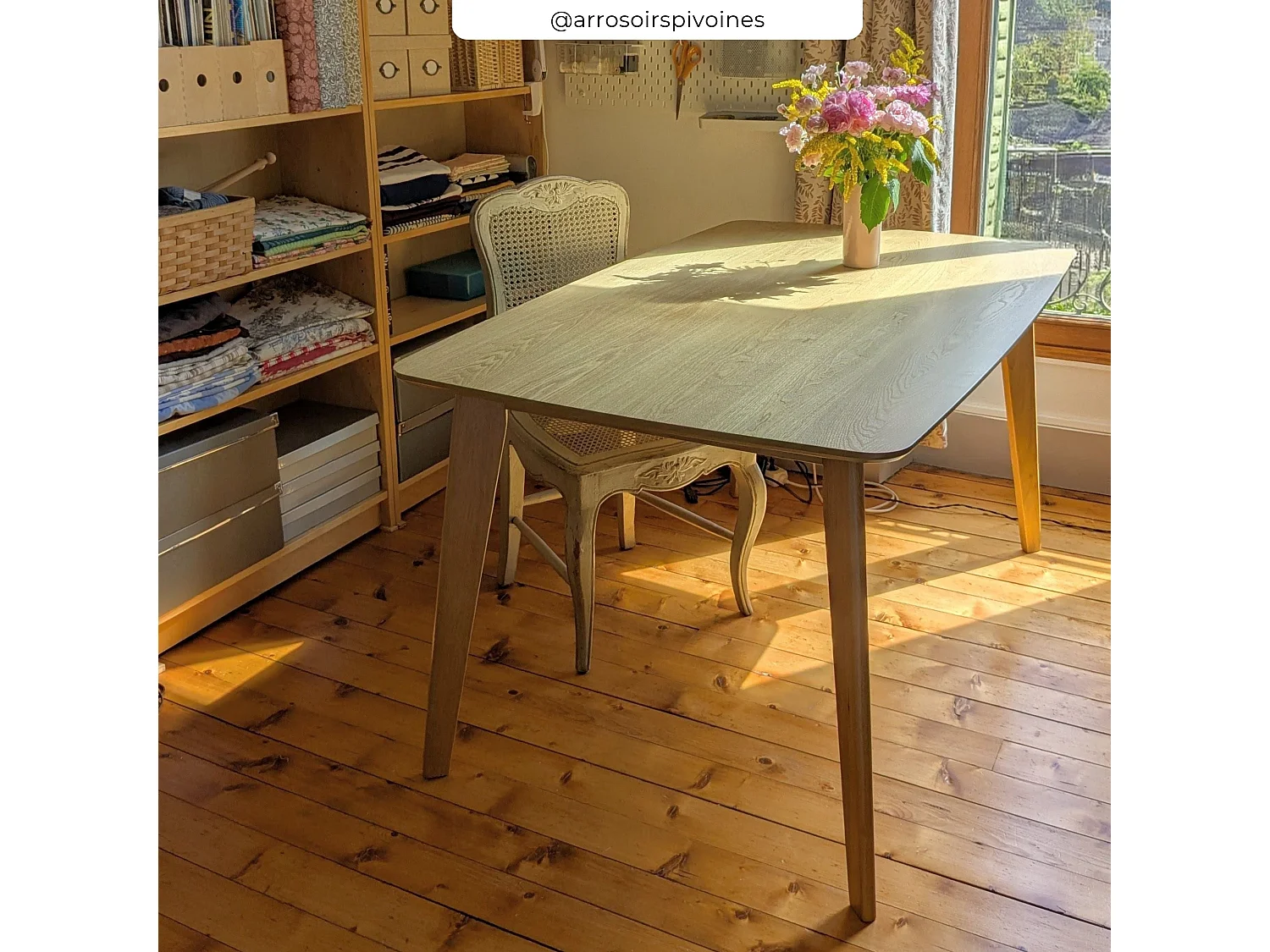 Table rectangulaire 6 personnes en bois clair 150 cm - Oman