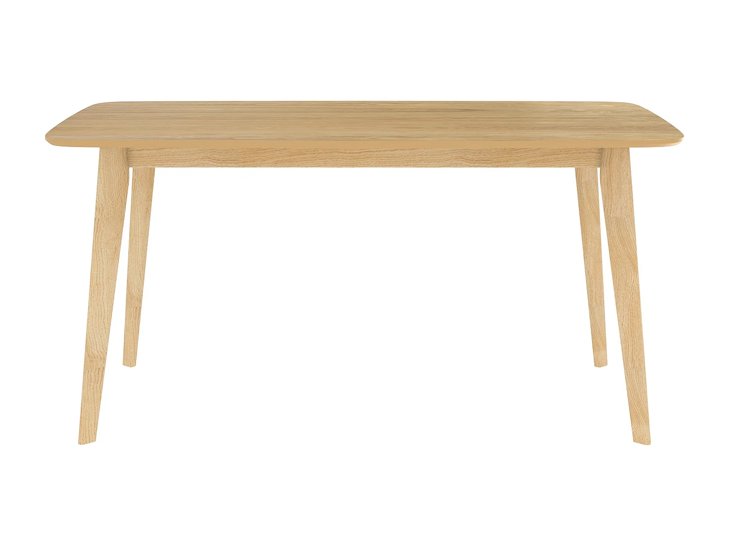 Tavolo rettangolare per 6 persone in legno chiaro 150 cm - Oman