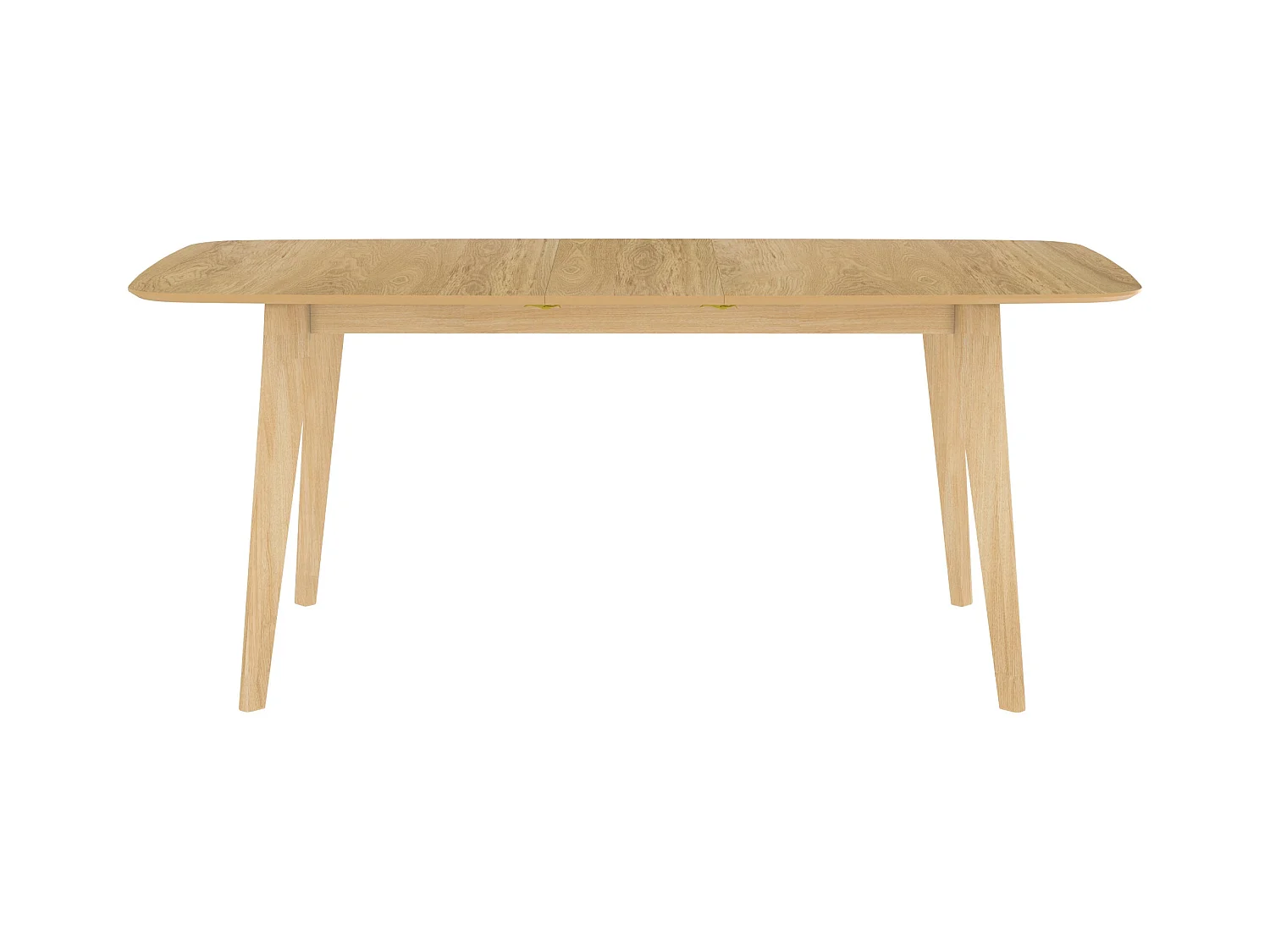 Table rectangulaire 4/6 personnes extensible en bois clair 150/180 cm - Oman