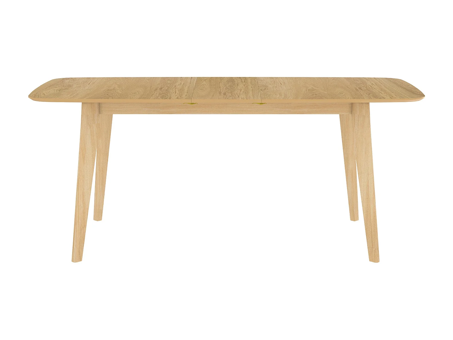 Table rectangulaire 4/6 personnes extensible en bois clair 150/180 cm - Oman