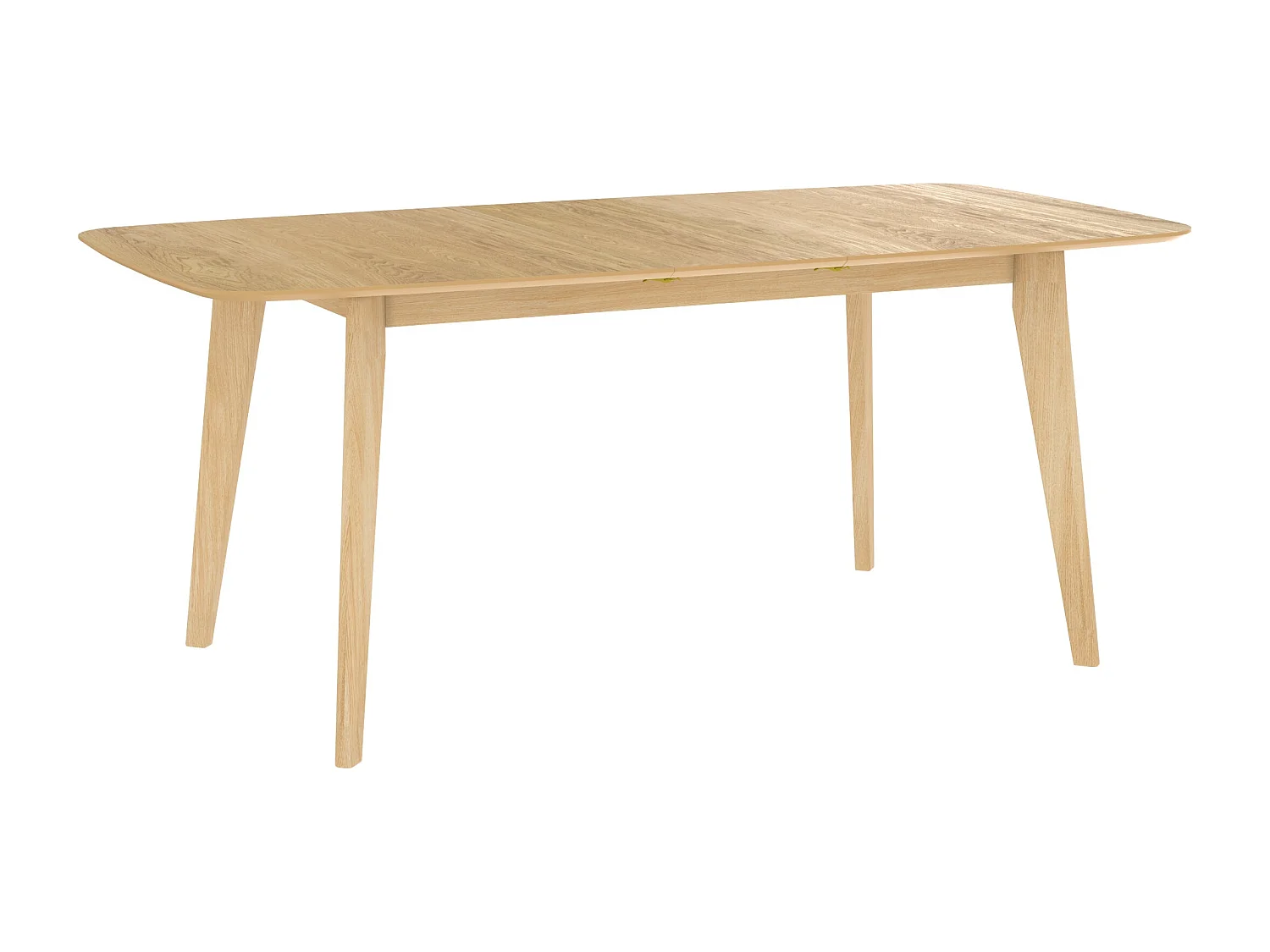 Table rectangulaire 4/6 personnes extensible en bois clair 150/180 cm - Oman