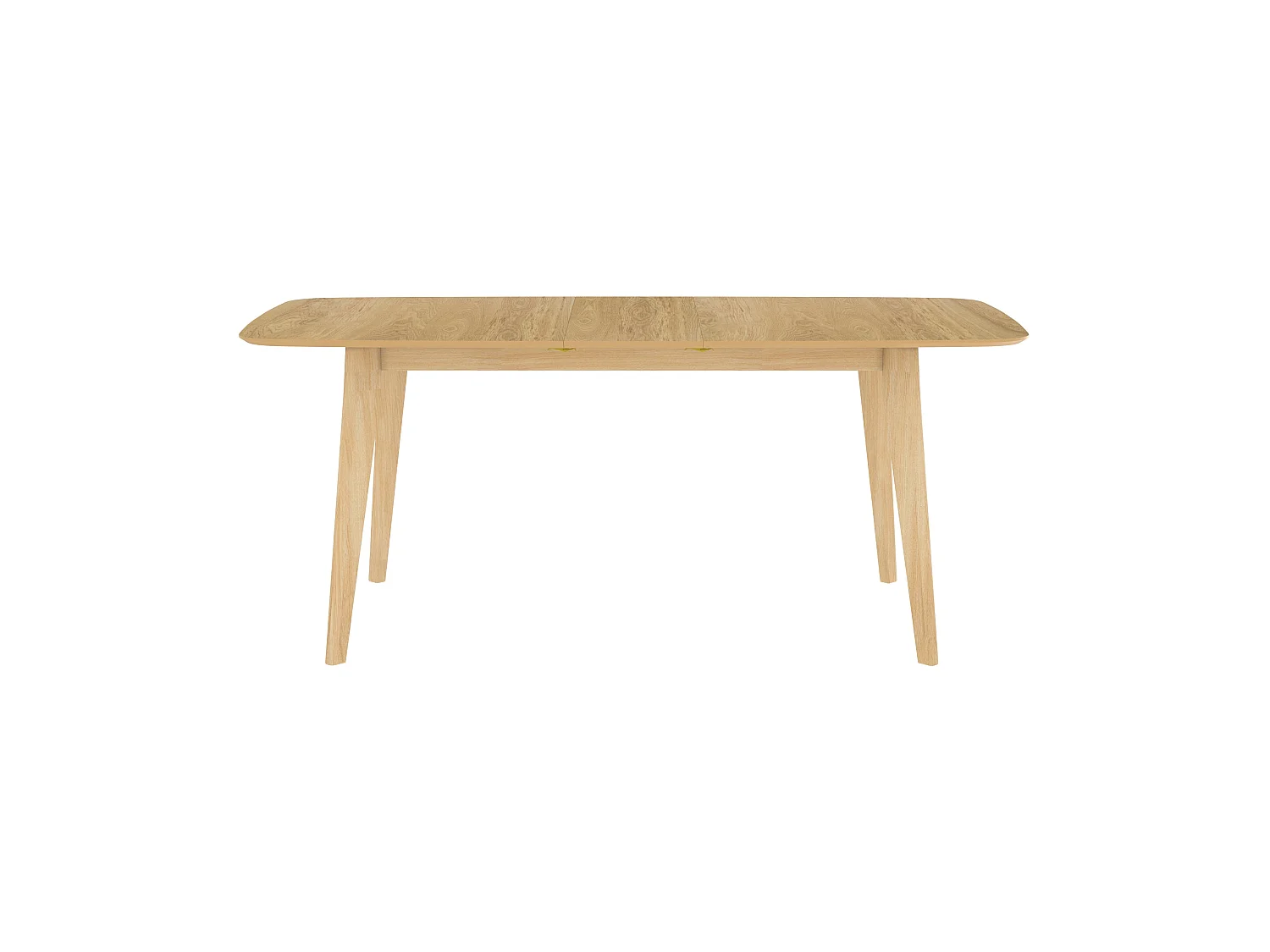Tavolo rettangolare allungabile in legno chiaro 4/6 persone 150/180 cm - Oman
