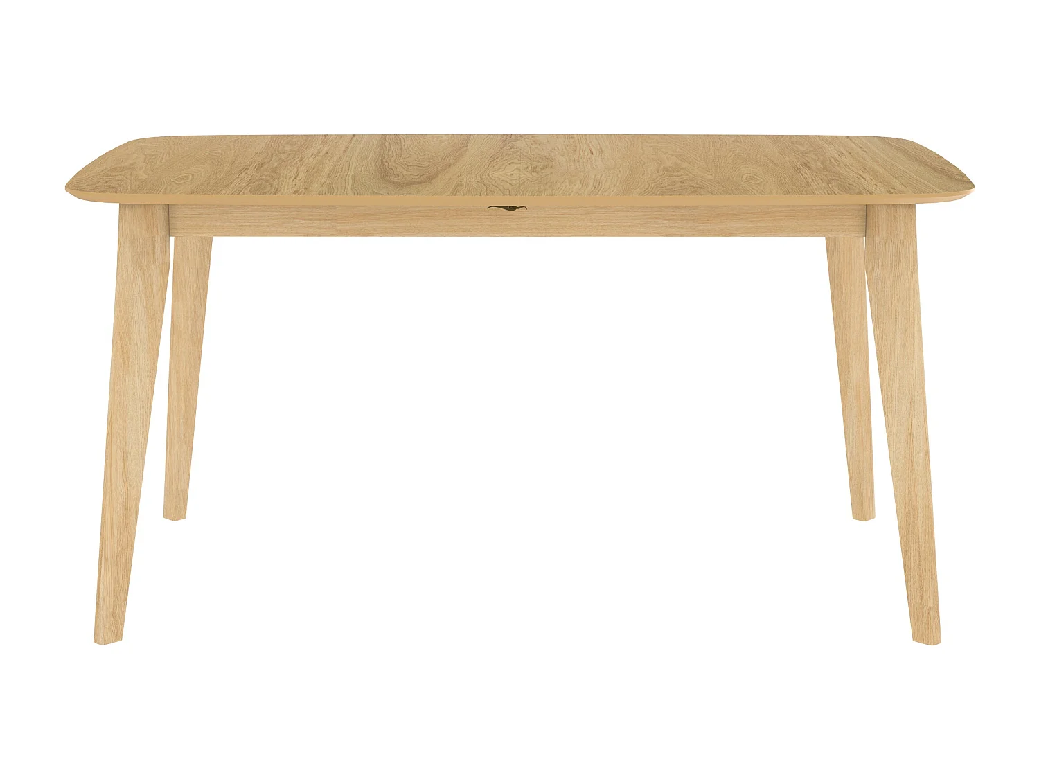 Tavolo rettangolare allungabile in legno chiaro 4/6 persone 150/180 cm - Oman