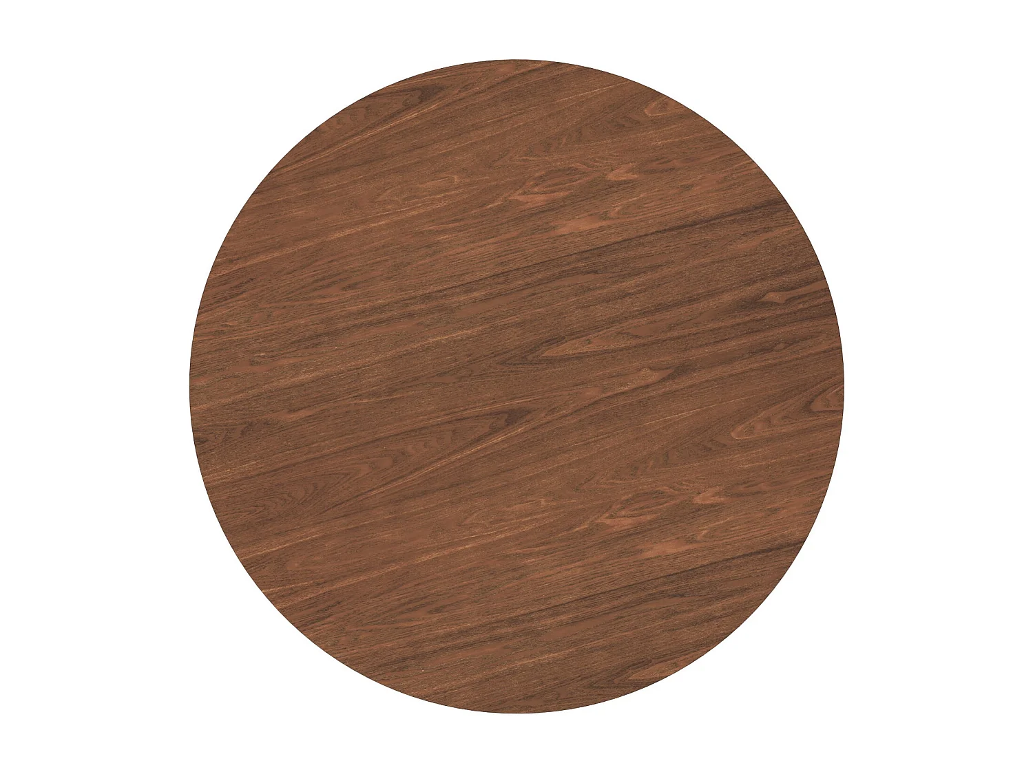 Mesa de comedor redonda de madera oscura, 4 personas - Réno