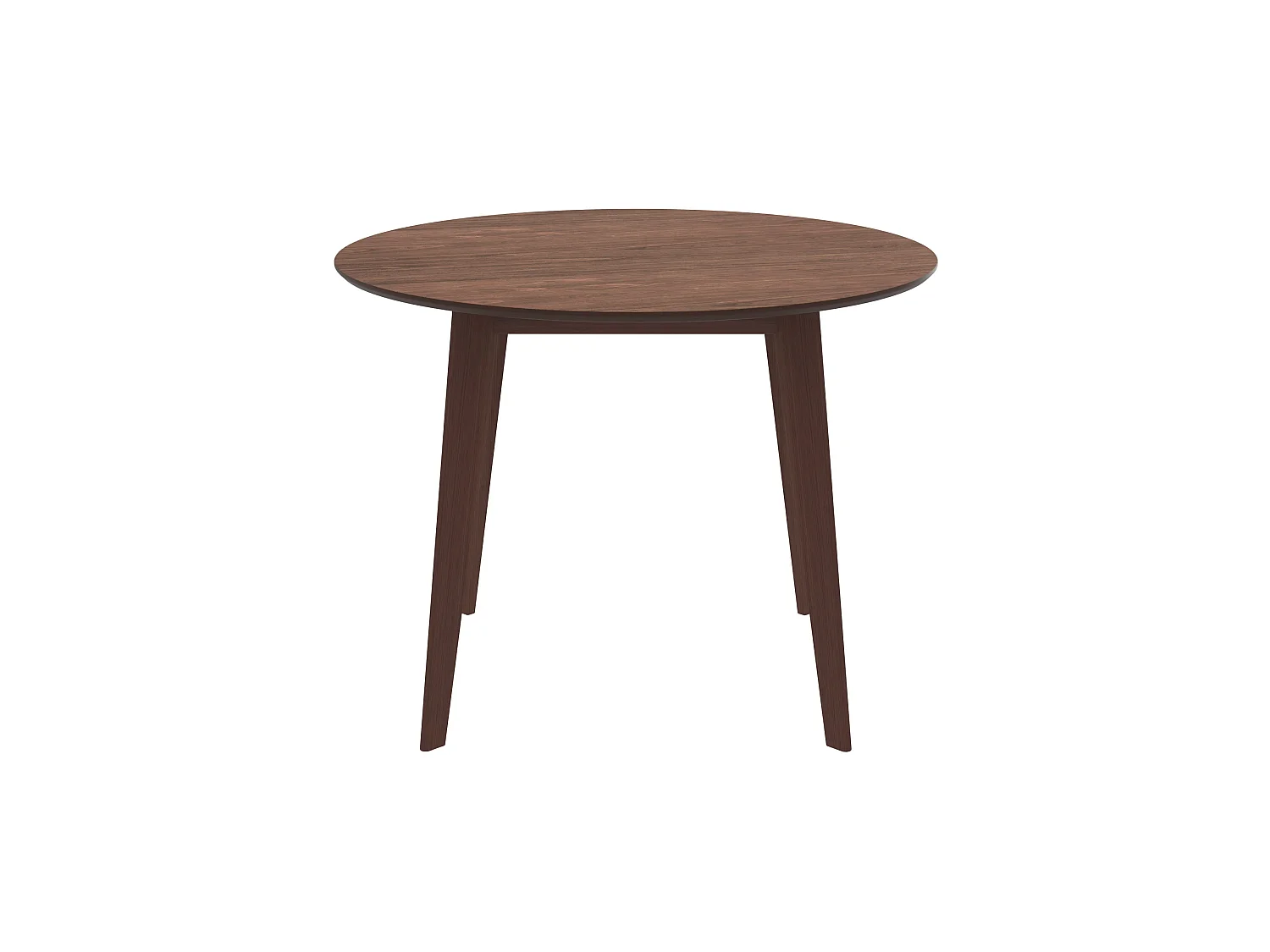 Tavolo rotondo 4 persone in legno scuro D100 cm - Réno