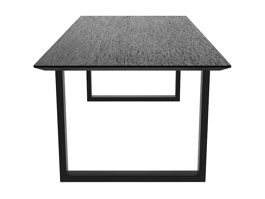 Mesa rectangular 6-8 personas en madera negra 220 cm - Adok