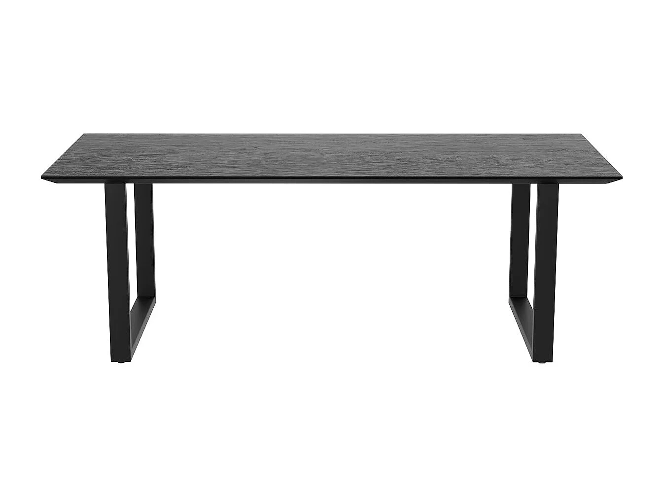 Mesa rectangular 6-8 personas en madera negra 220 cm - Adok