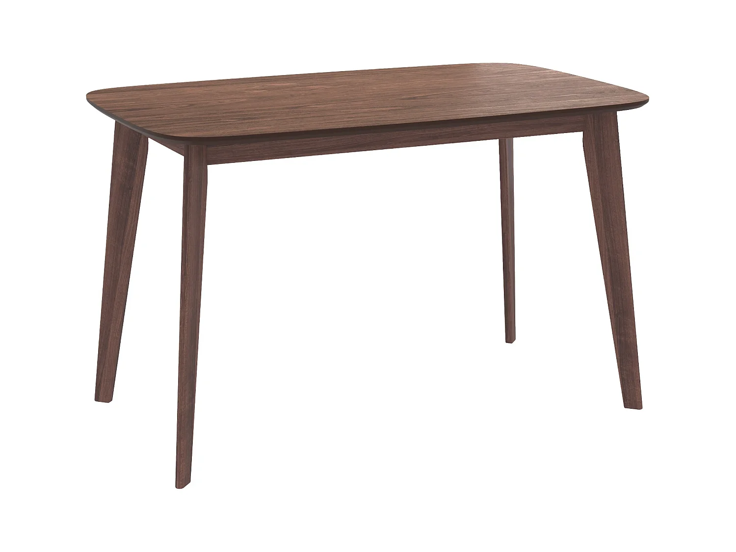 Table rectangulaire Oman 4 personnes en bois foncé 120 cm - Oman