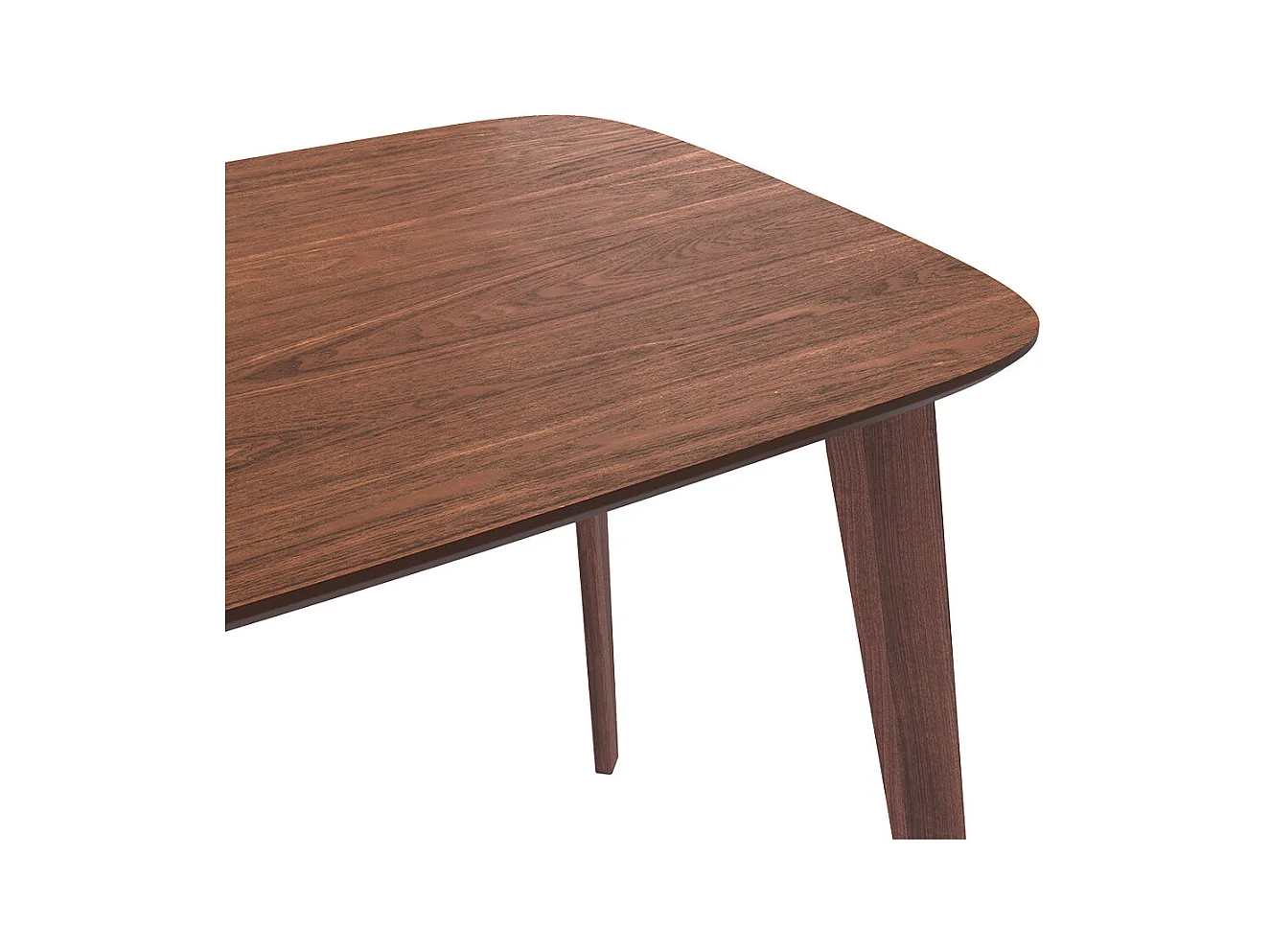 Table rectangulaire Oman 4 personnes en bois foncé 120 cm - Oman