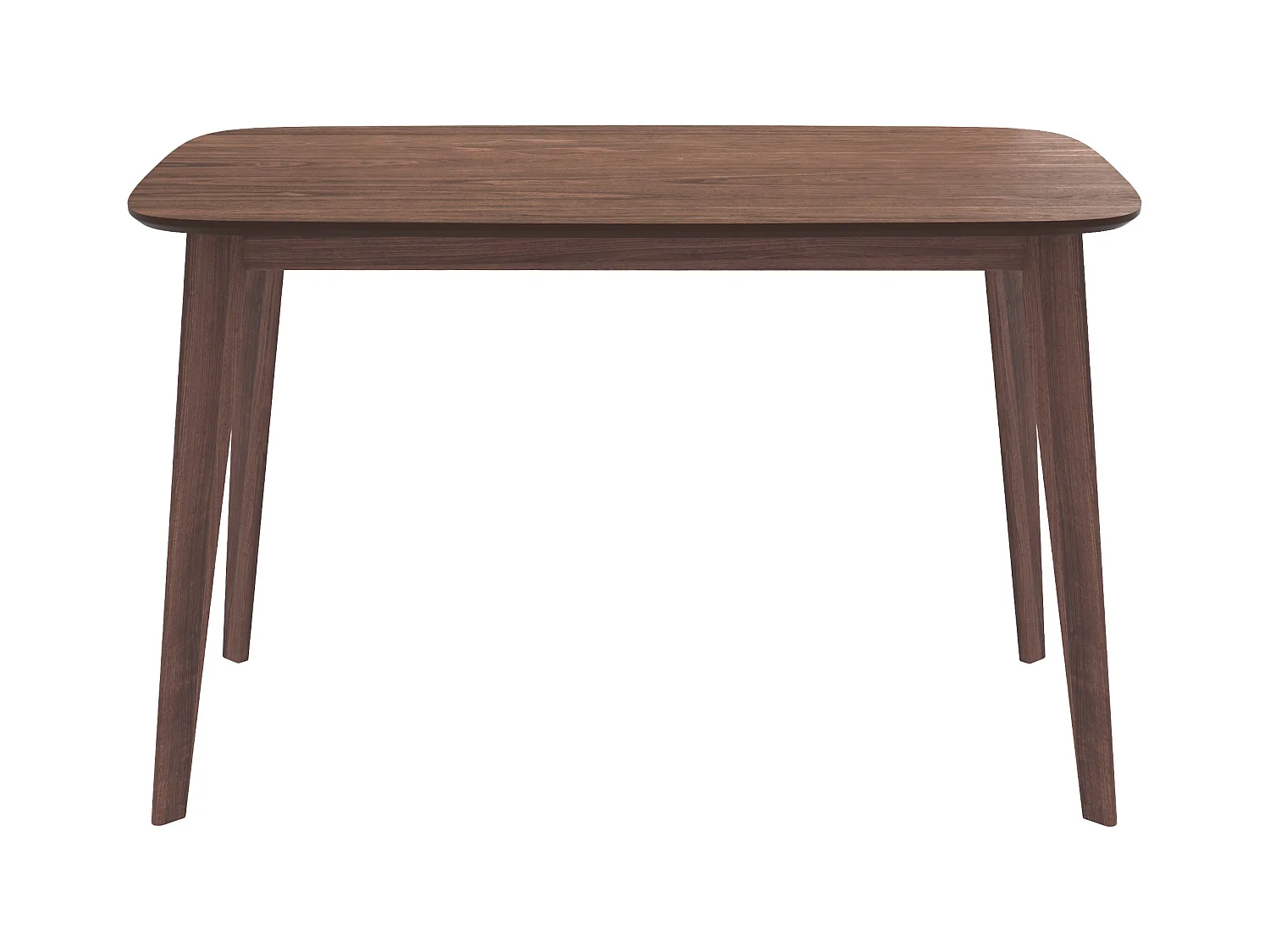 Table rectangulaire Oman 4 personnes en bois foncé 120 cm - Oman