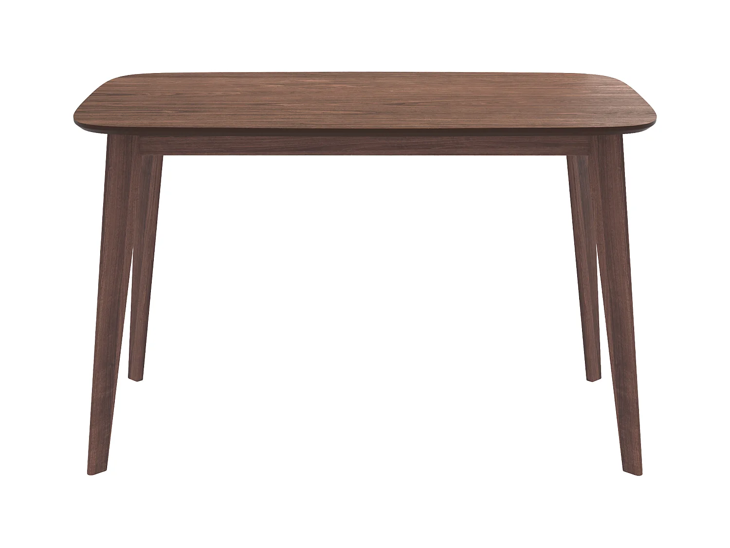 Table rectangulaire Oman 4 personnes en bois foncé 120 cm - Oman
