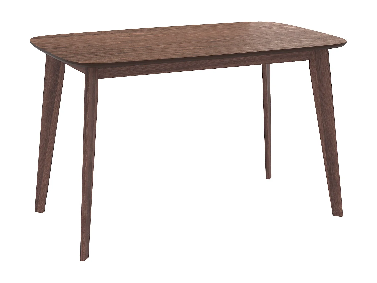 Table rectangulaire Oman 4 personnes en bois foncé 120 cm - Oman