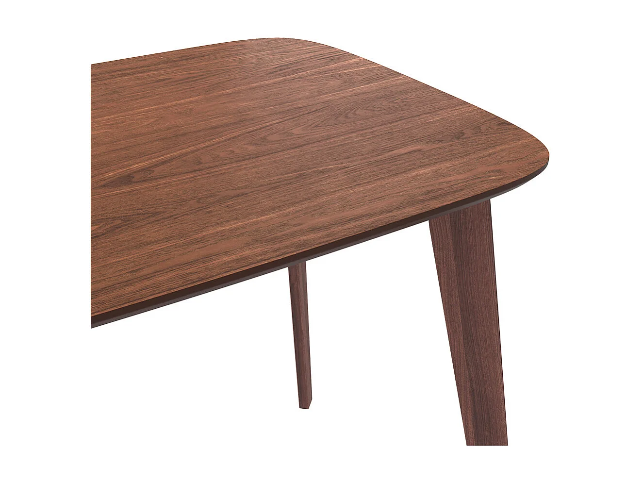 Table rectangulaire Oman 4 personnes en bois foncé 120 cm - Oman