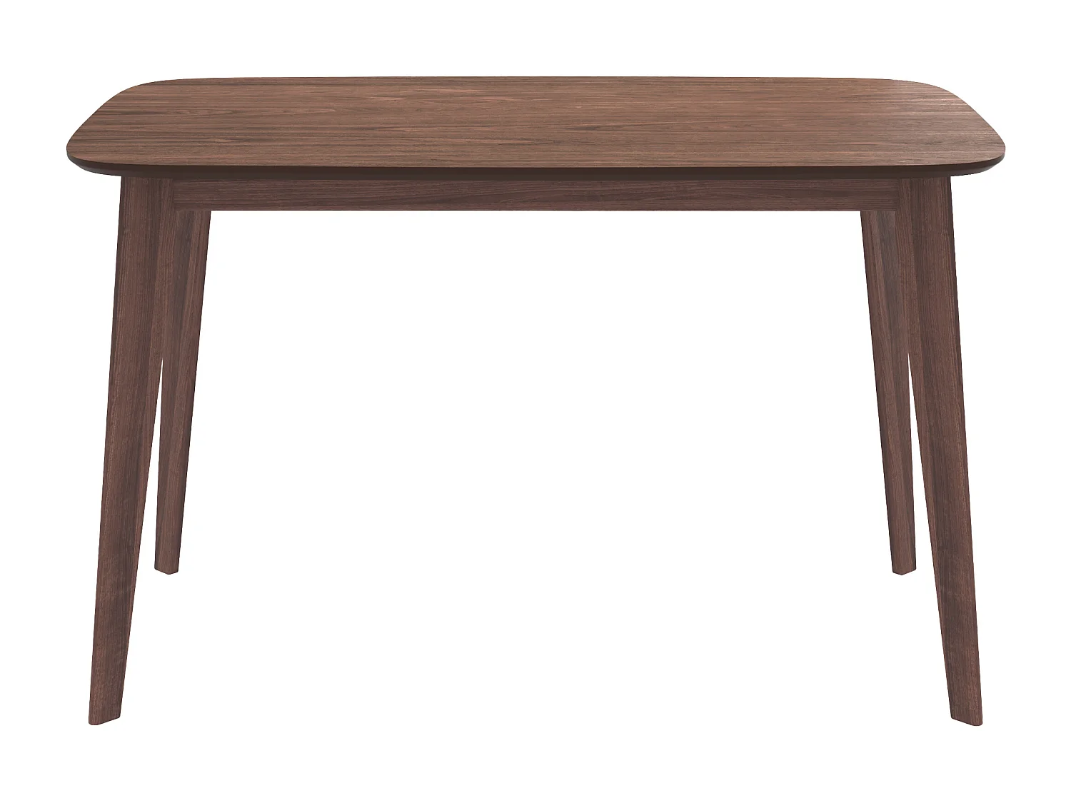 Table rectangulaire Oman 4 personnes en bois foncé 120 cm - Oman