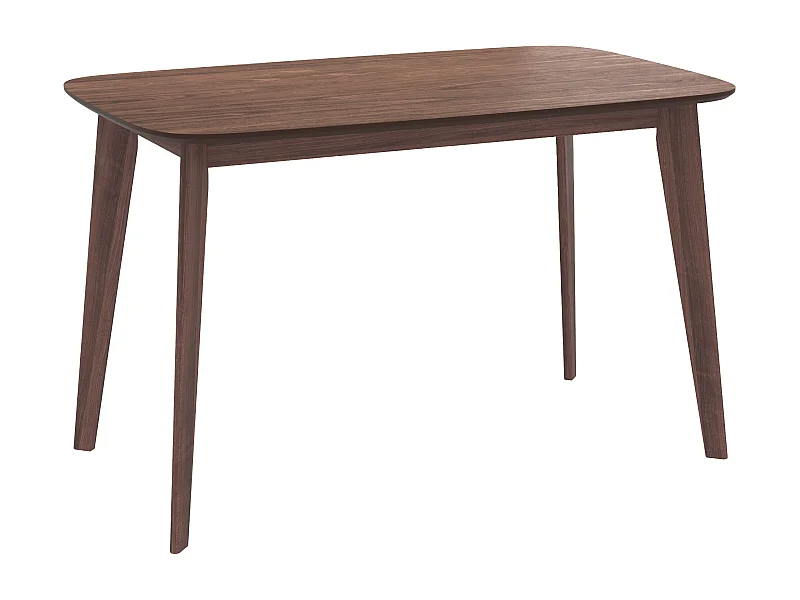 Table rectangulaire Oman 4 personnes en bois foncé 120 cm - Oman