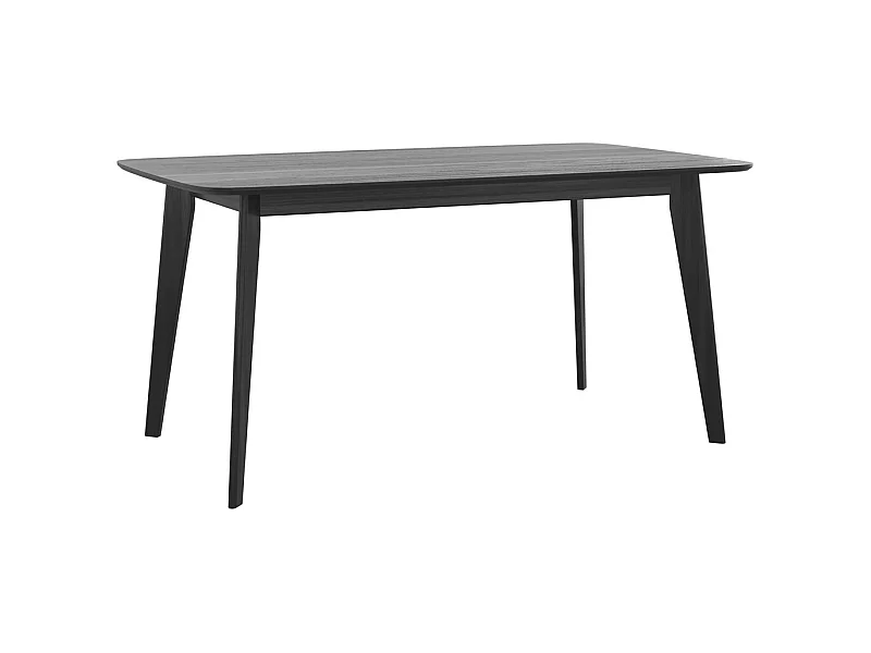 Mesa rectangular para 6 personas en madera negra 150 cm - Oman