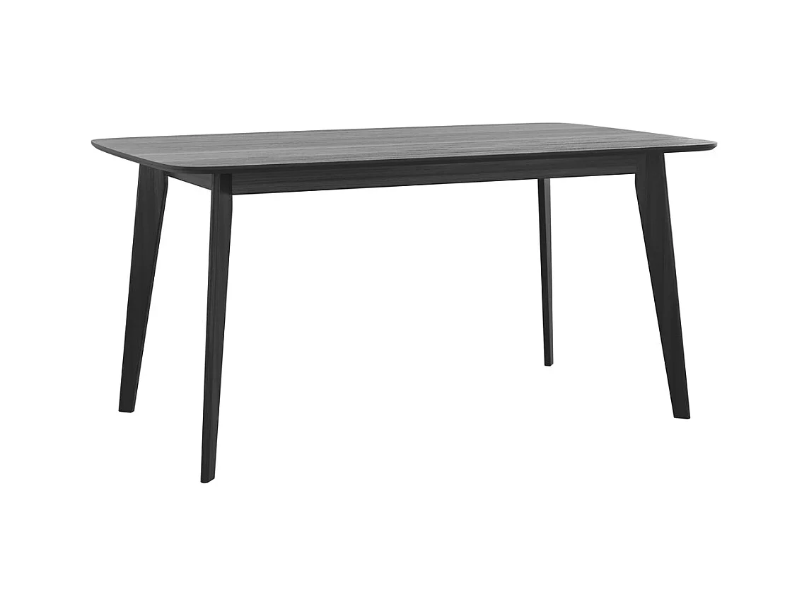 Tavolo rettangolare per 6 persone in legno nero 150 cm - Oman