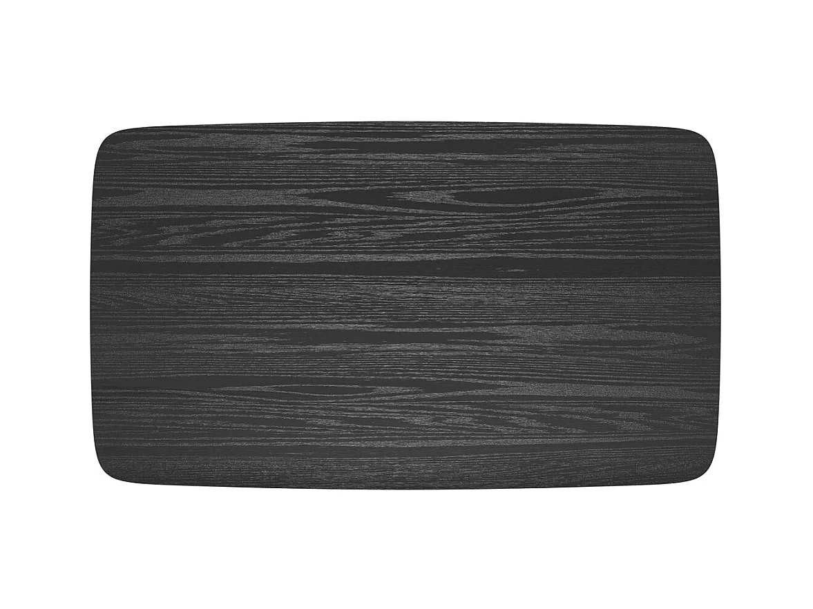Tavolo rettangolare per 6 persone in legno nero 150 cm - Oman