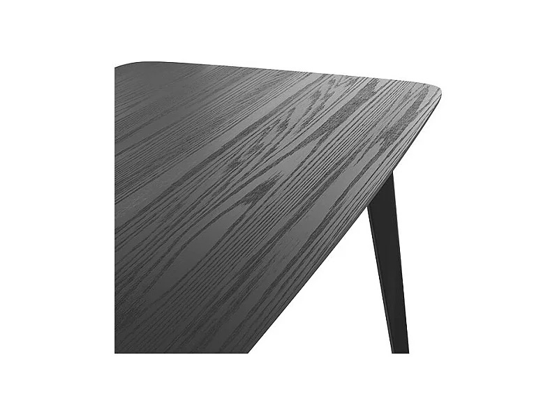 Tavolo rettangolare per 6 persone in legno nero 150 cm - Oman
