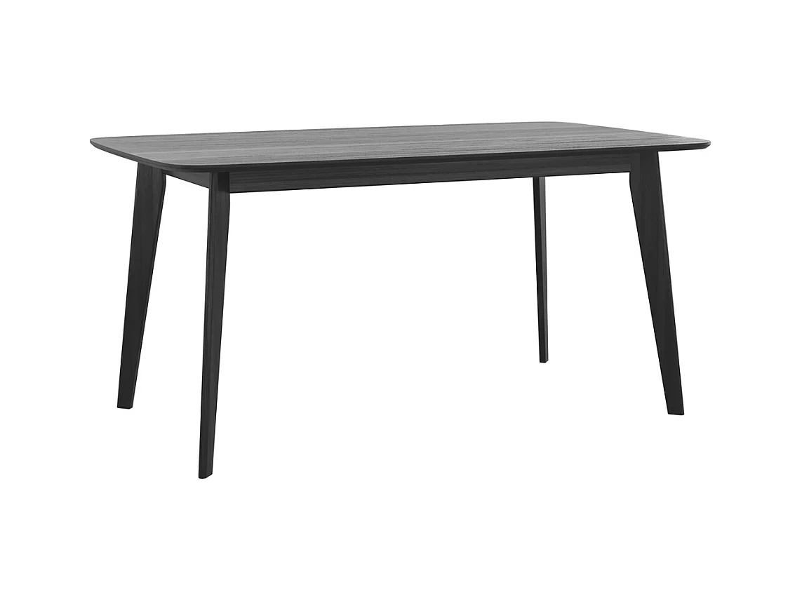 Table rectangulaire 6 personnes en bois noir 150 cm - Oman