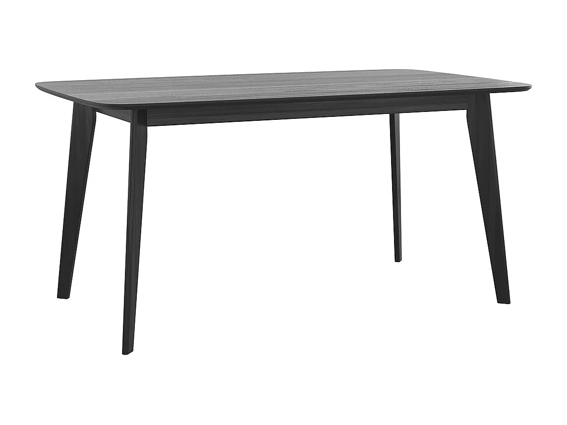 Mesa rectangular para 6 personas en madera negra 150 cm - Oman