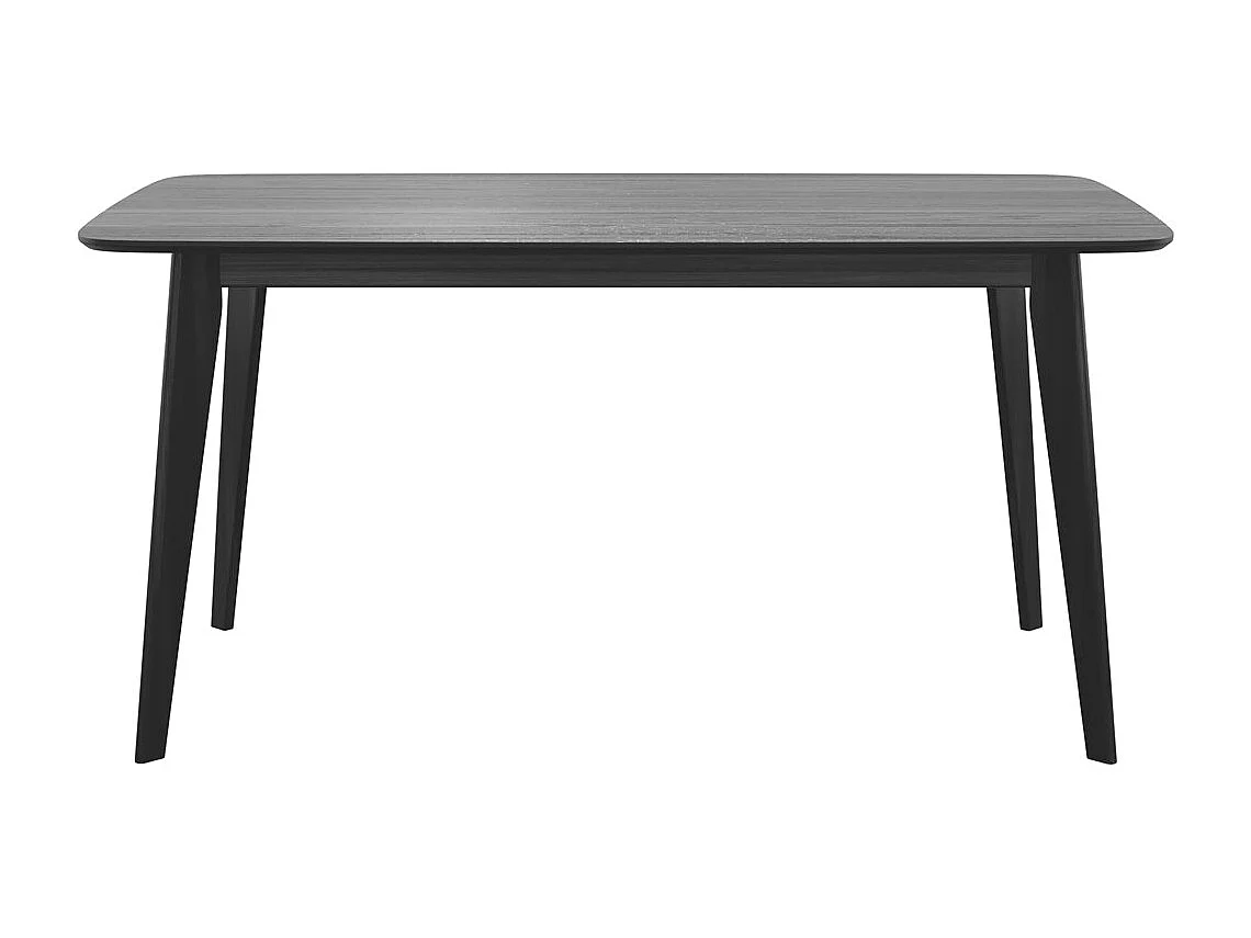 Table rectangulaire 6 personnes en bois noir 150 cm - Oman