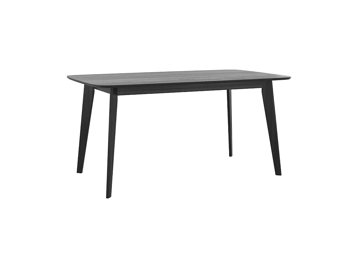 Mesa rectangular para 6 personas en madera negra 150 cm - Oman