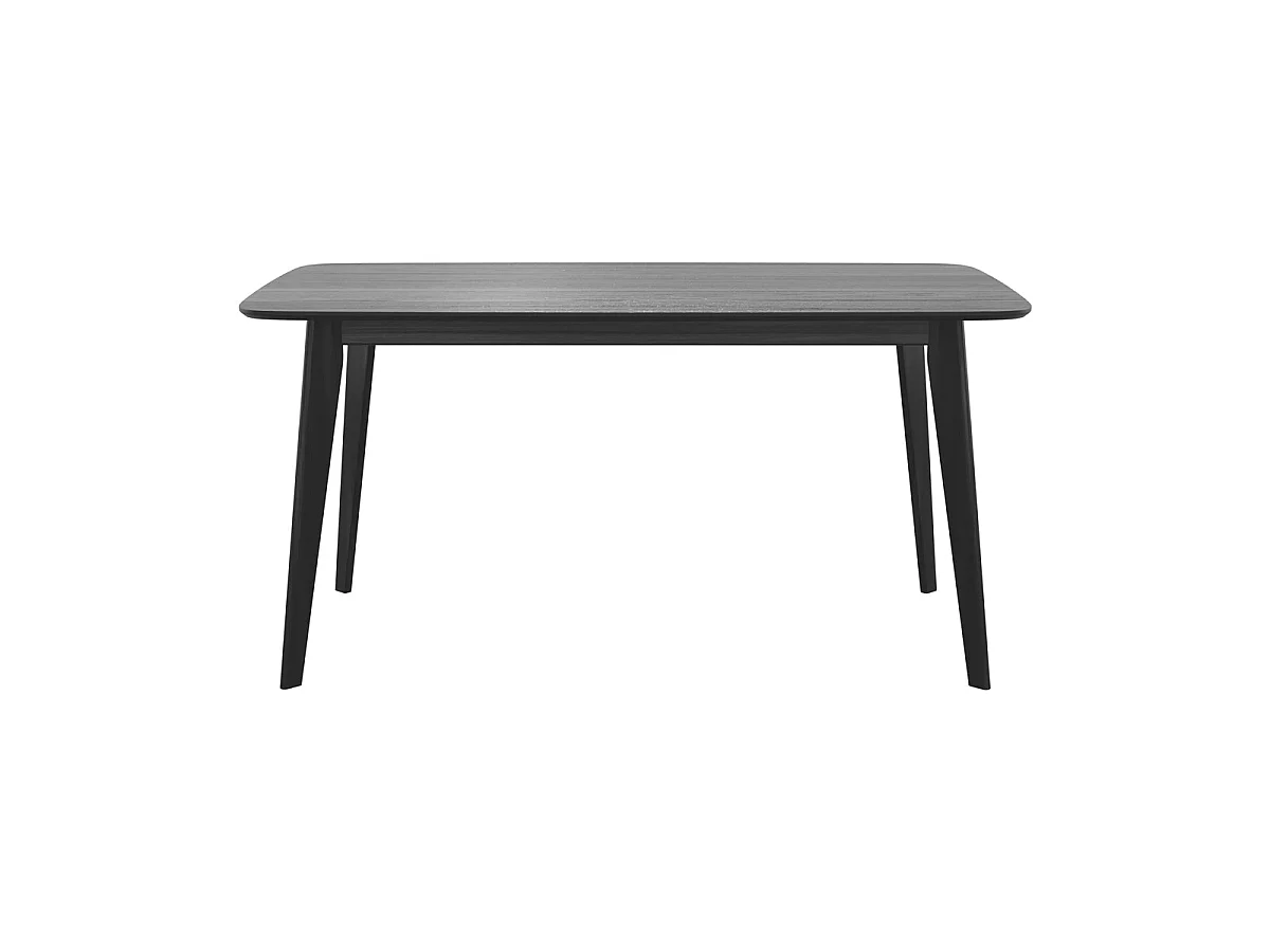 Mesa rectangular para 6 personas en madera negra 150 cm - Oman